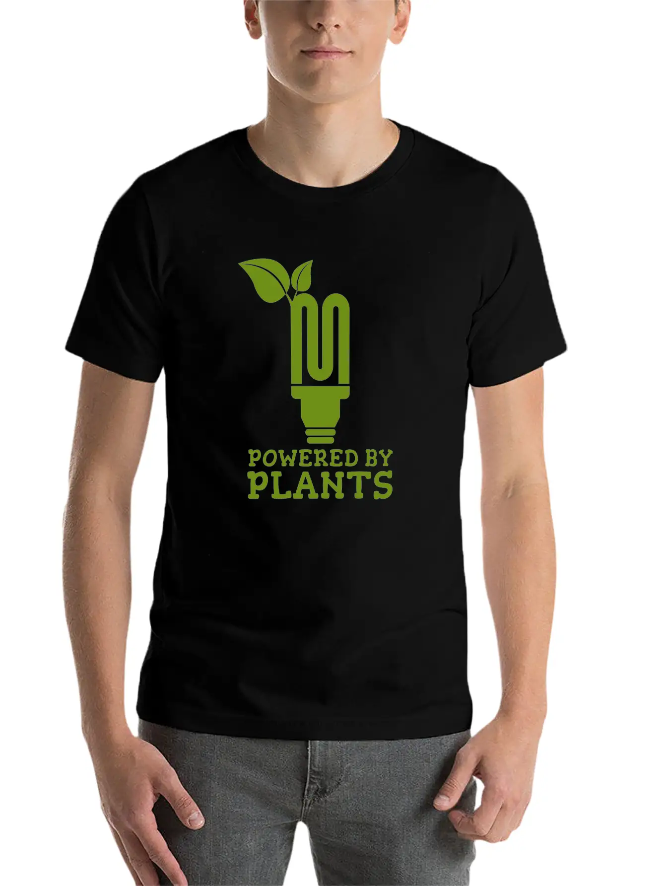 Powered By Plants Energy Present Breathable Soft Cotton T-Shirt – Timeless Casual Look