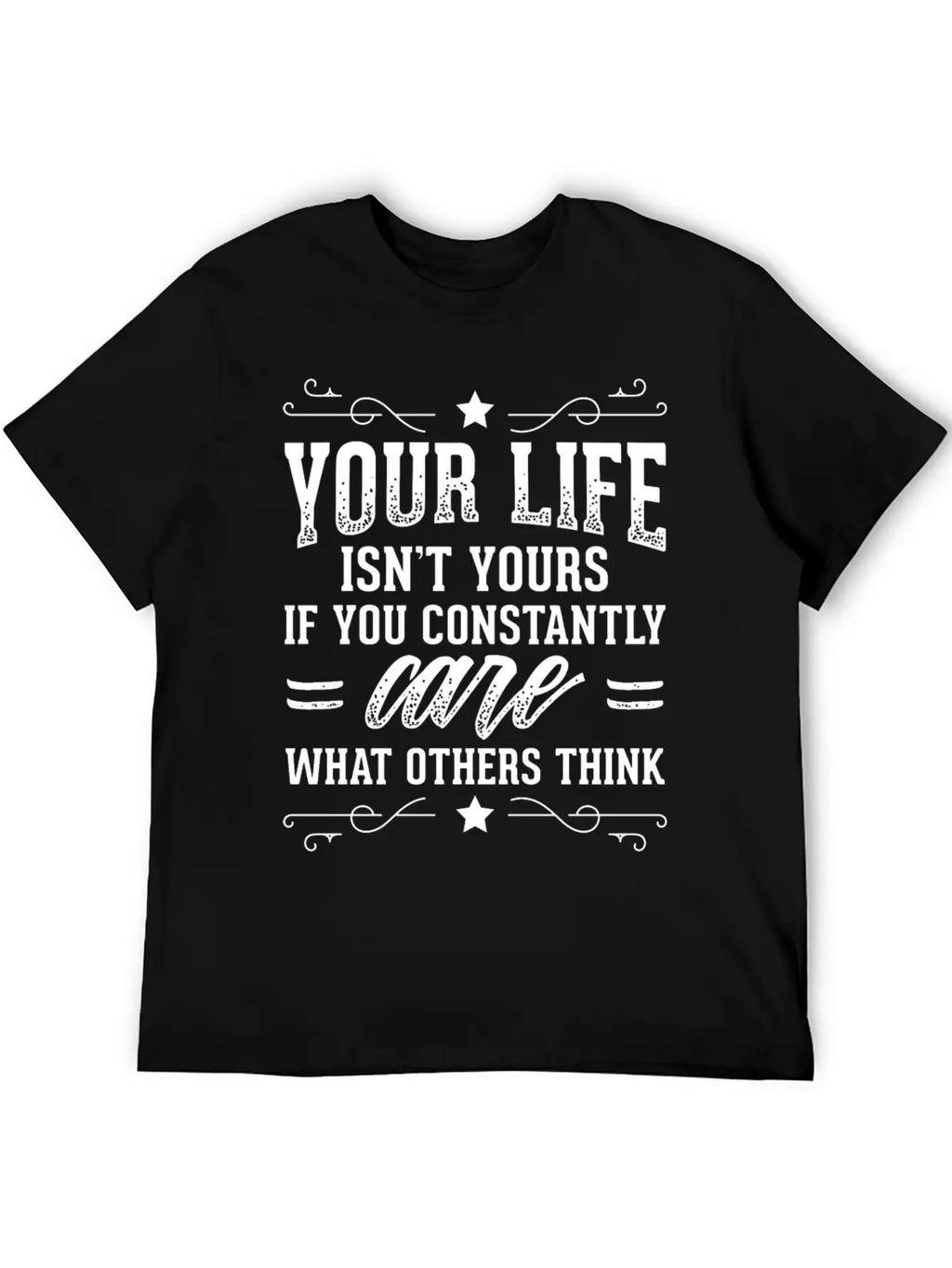 Powerful Self Love Design Quote Life Isn't Yours Breathable Soft Cotton T-Shirt – Timeless Casual Look