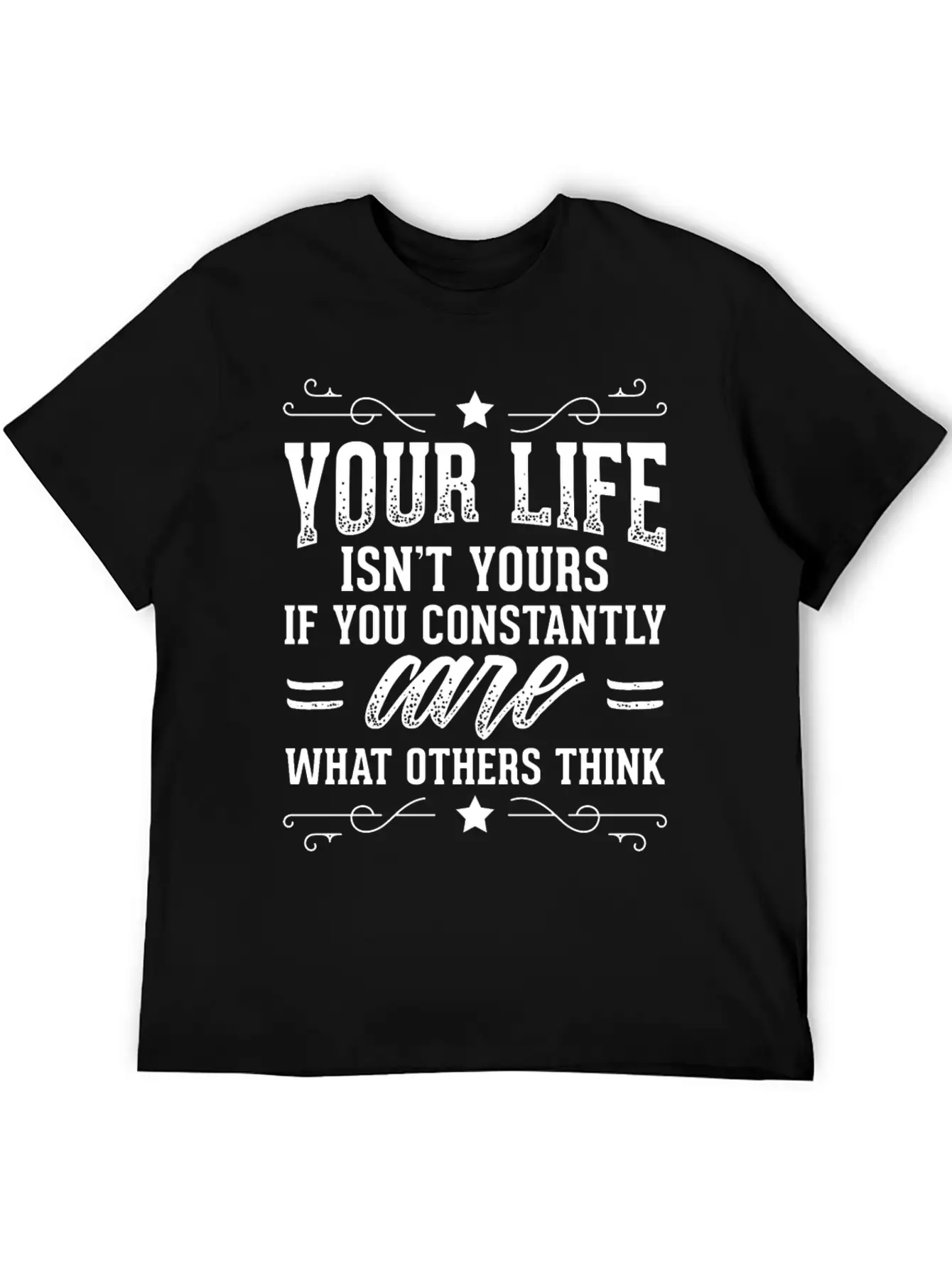Powerful Self Love Design Quote Life Isn't Yours Breathable Soft Cotton T-Shirt – Timeless Casual Look