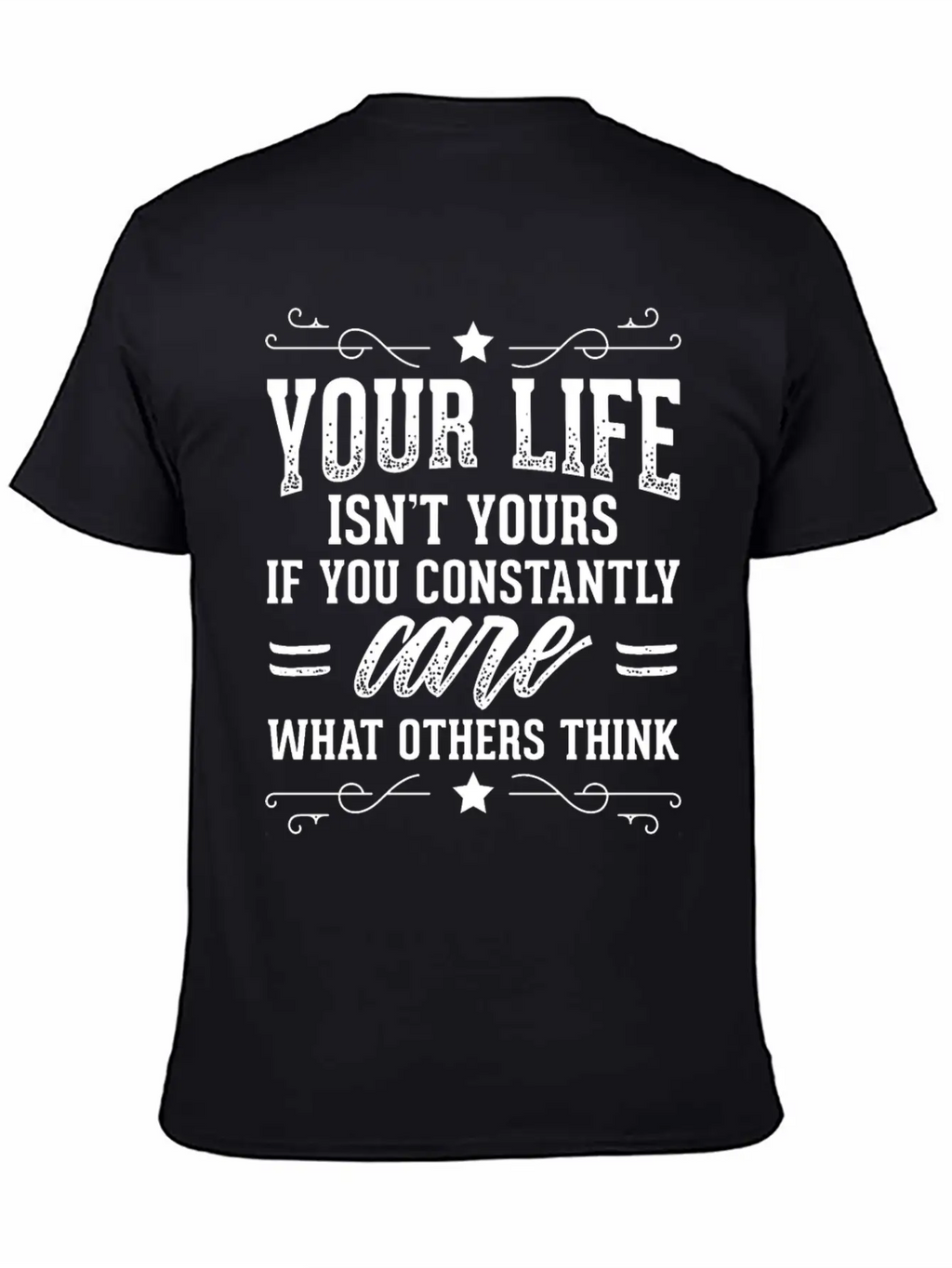 Powerful Self Love Design Quote Life Isn't Yours Breathable Soft Cotton T-Shirt – Timeless Casual Look