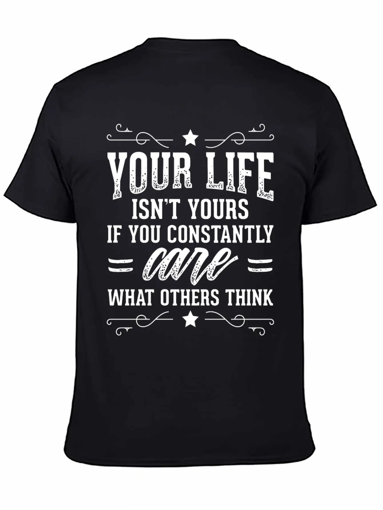 Powerful Self Love Design Quote Life Isn't Yours Breathable Soft Cotton T-Shirt – Timeless Casual Look