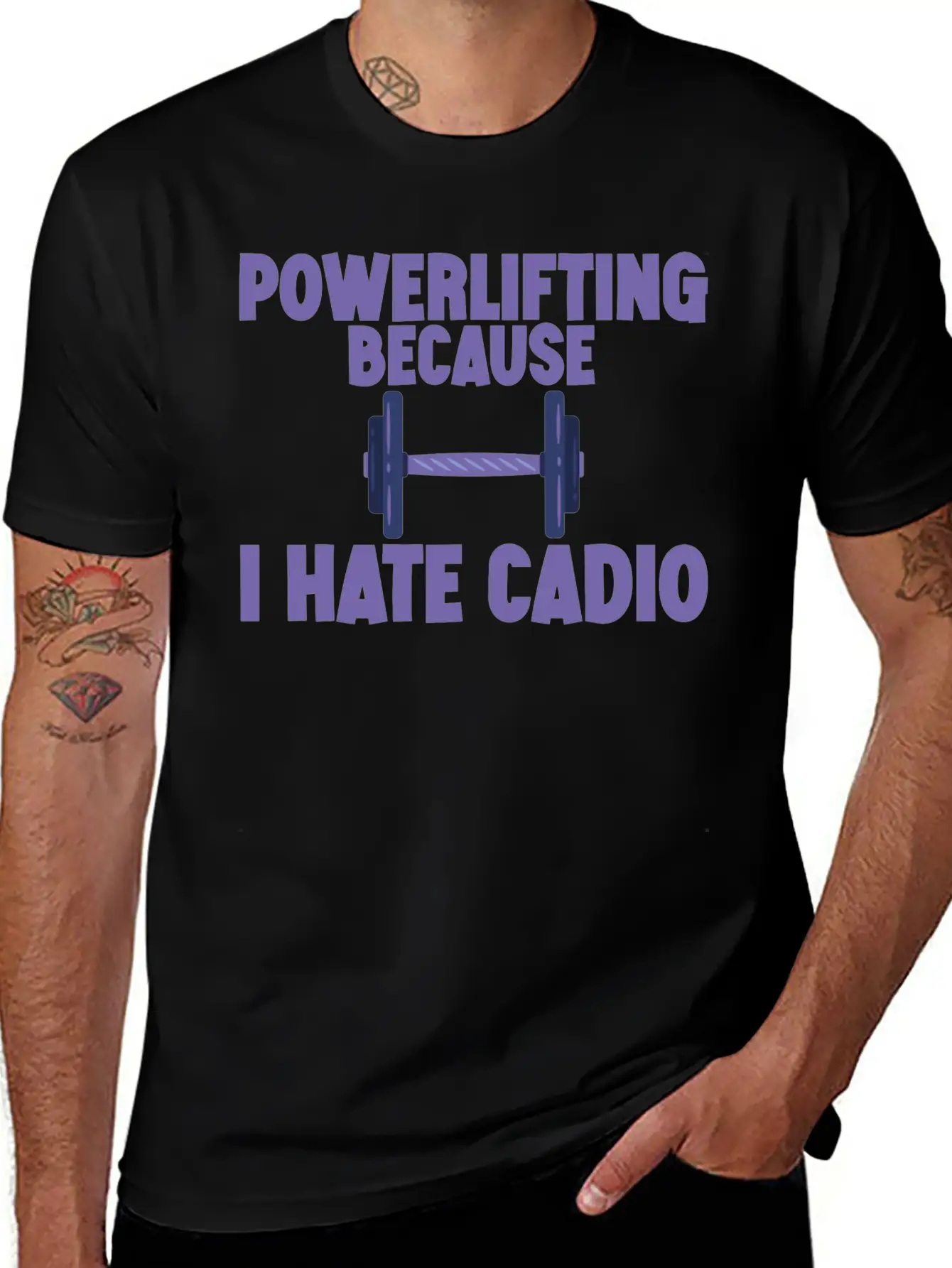 Powerlifting Because I Hate Cardio 2 Essential Cotton Tee For Daily Outfits – Unisex Style