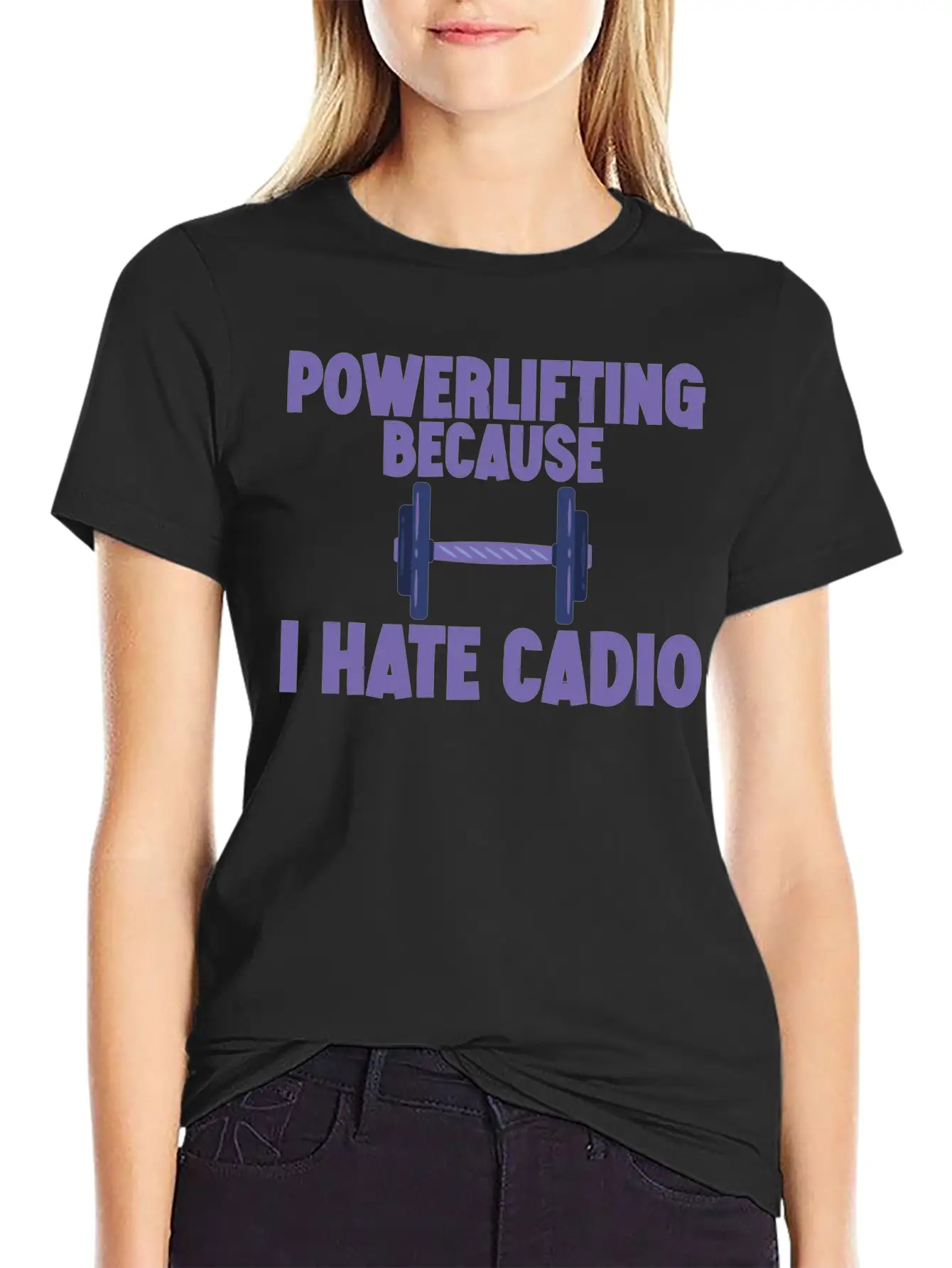 Powerlifting Because I Hate Cardio 2 Essential Cotton Tee For Daily Outfits – Unisex Style