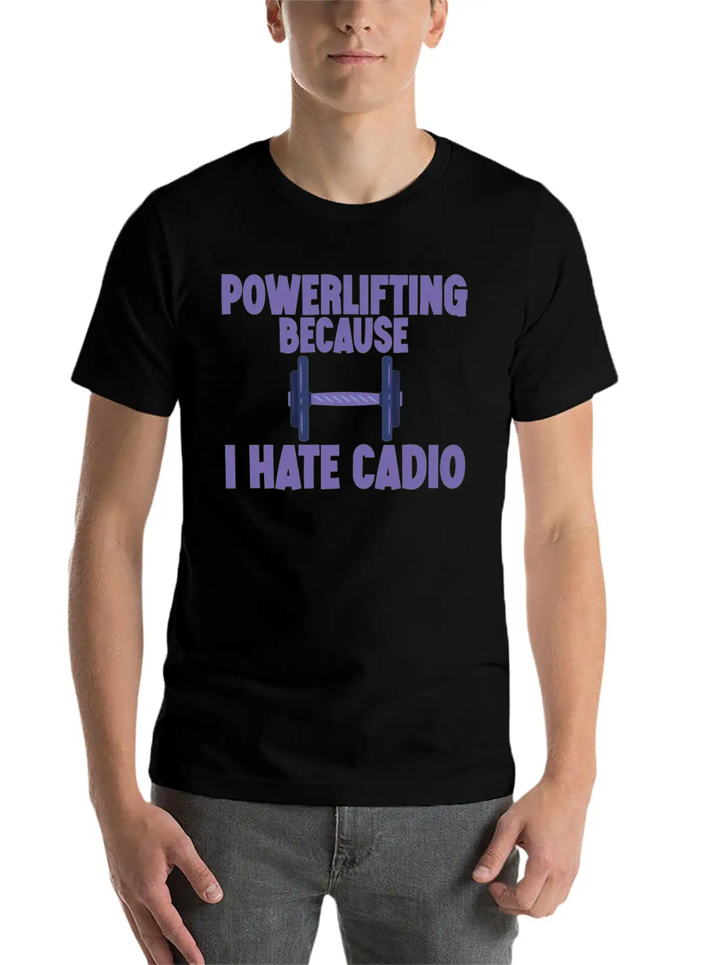 Powerlifting Because I Hate Cardio 2 Essential Cotton Tee For Daily Outfits – Unisex Style