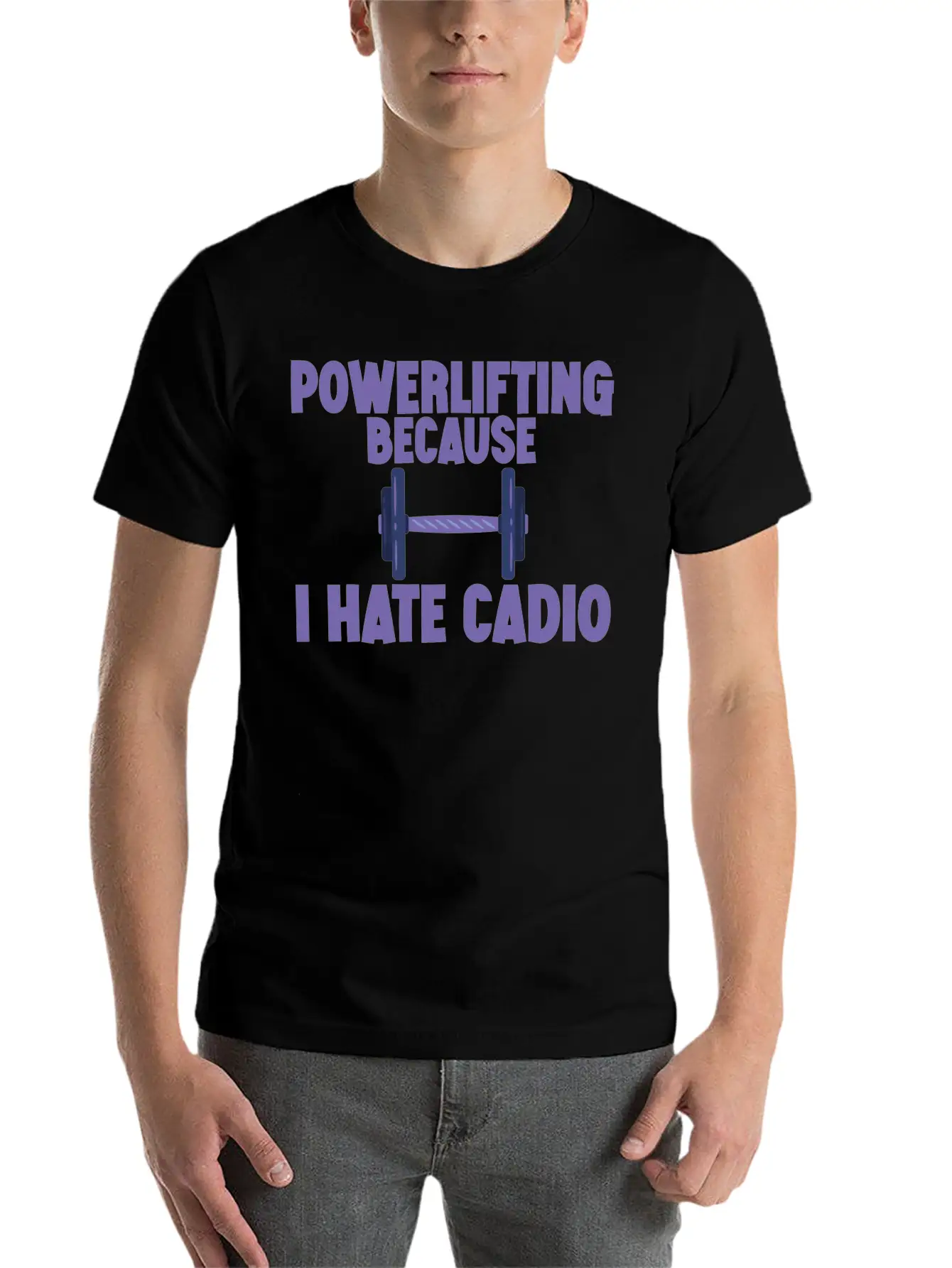Powerlifting Because I Hate Cardio 2 Essential Cotton Tee For Daily Outfits – Unisex Style
