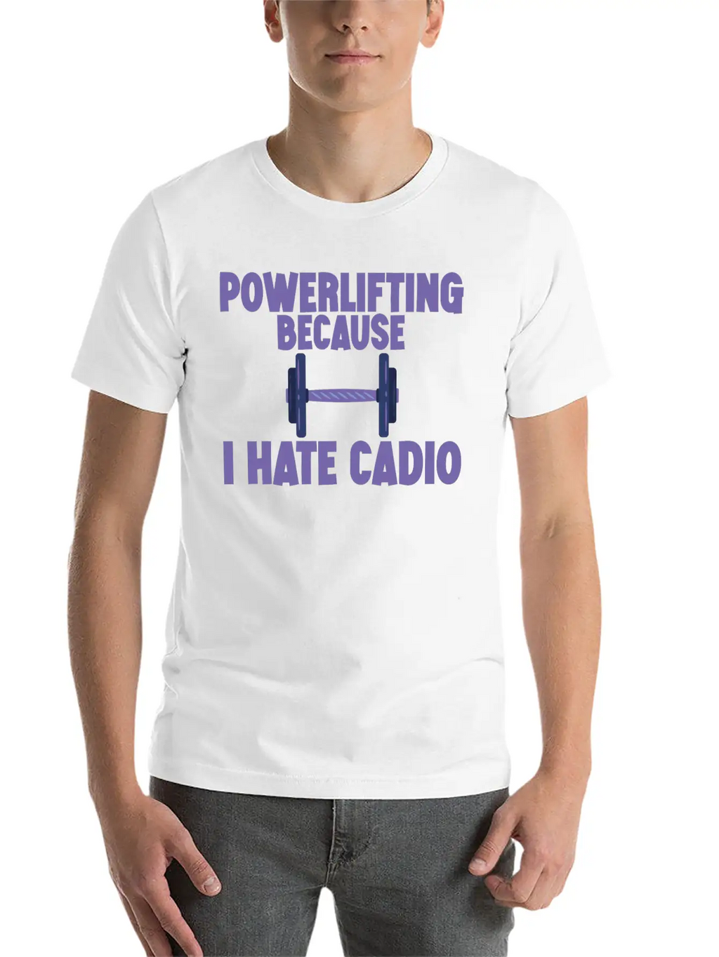 Powerlifting Because I Hate Cardio 2 Essential Cotton Tee For Daily Outfits – Unisex Style