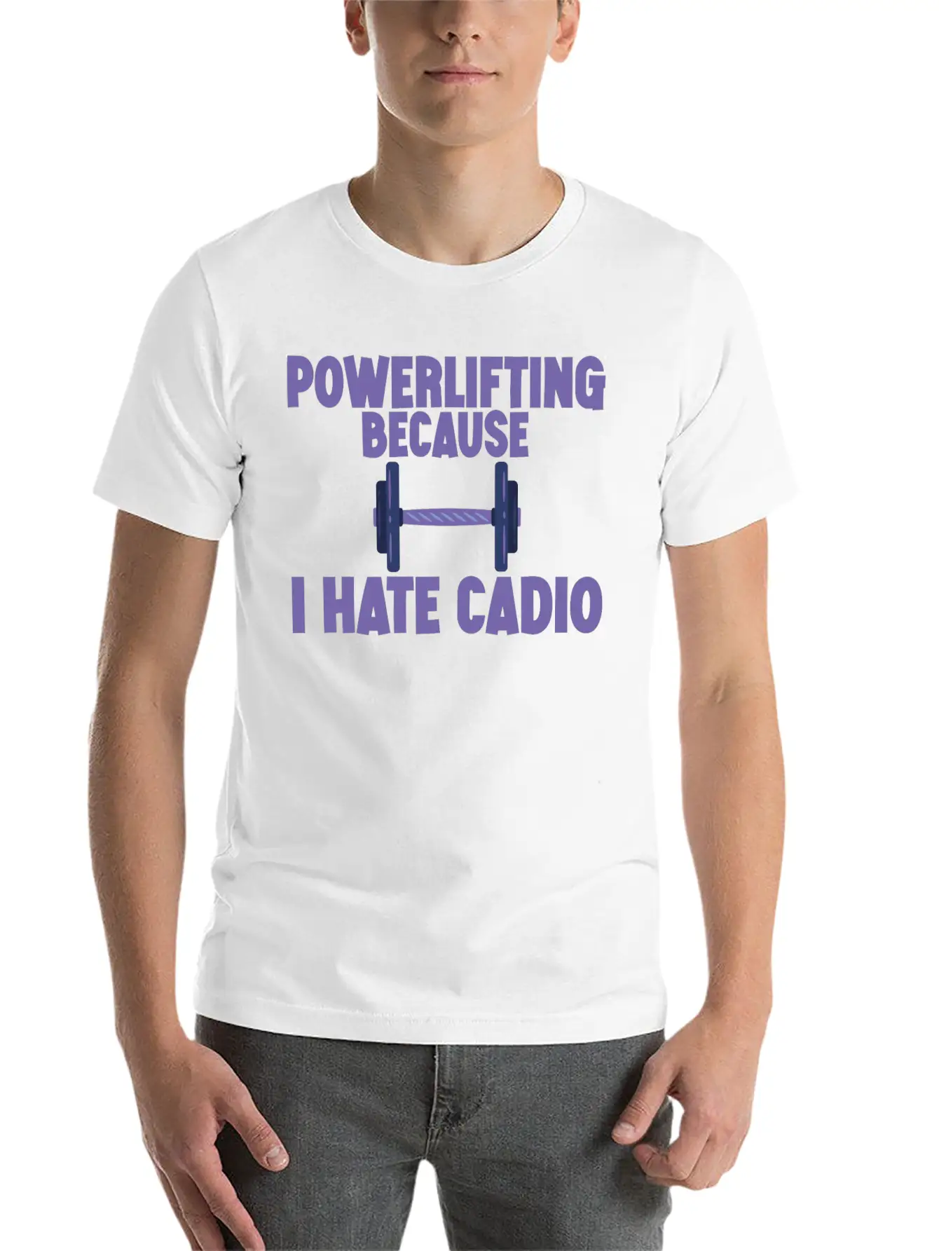 Powerlifting Because I Hate Cardio 2 Essential Cotton Tee For Daily Outfits – Unisex Style