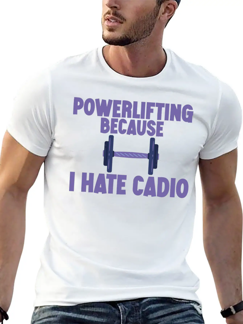 Powerlifting Because I Hate Cardio 2 Essential Cotton Tee For Daily Outfits – Unisex Style