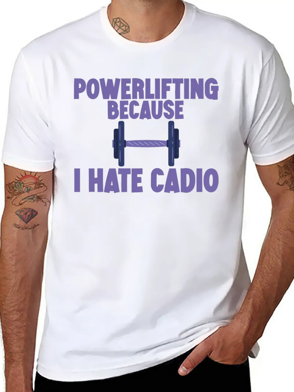 Powerlifting Because I Hate Cardio 2 Essential Cotton Tee For Daily Outfits – Unisex Style
