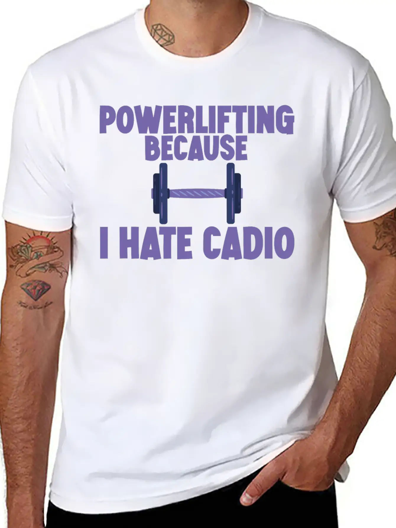 Powerlifting Because I Hate Cardio 2 Essential Cotton Tee For Daily Outfits – Unisex Style