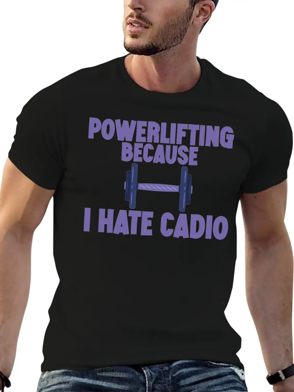 Powerlifting Because I Hate Cardio 2 Essential Cotton Tee For Daily Outfits – Unisex Style