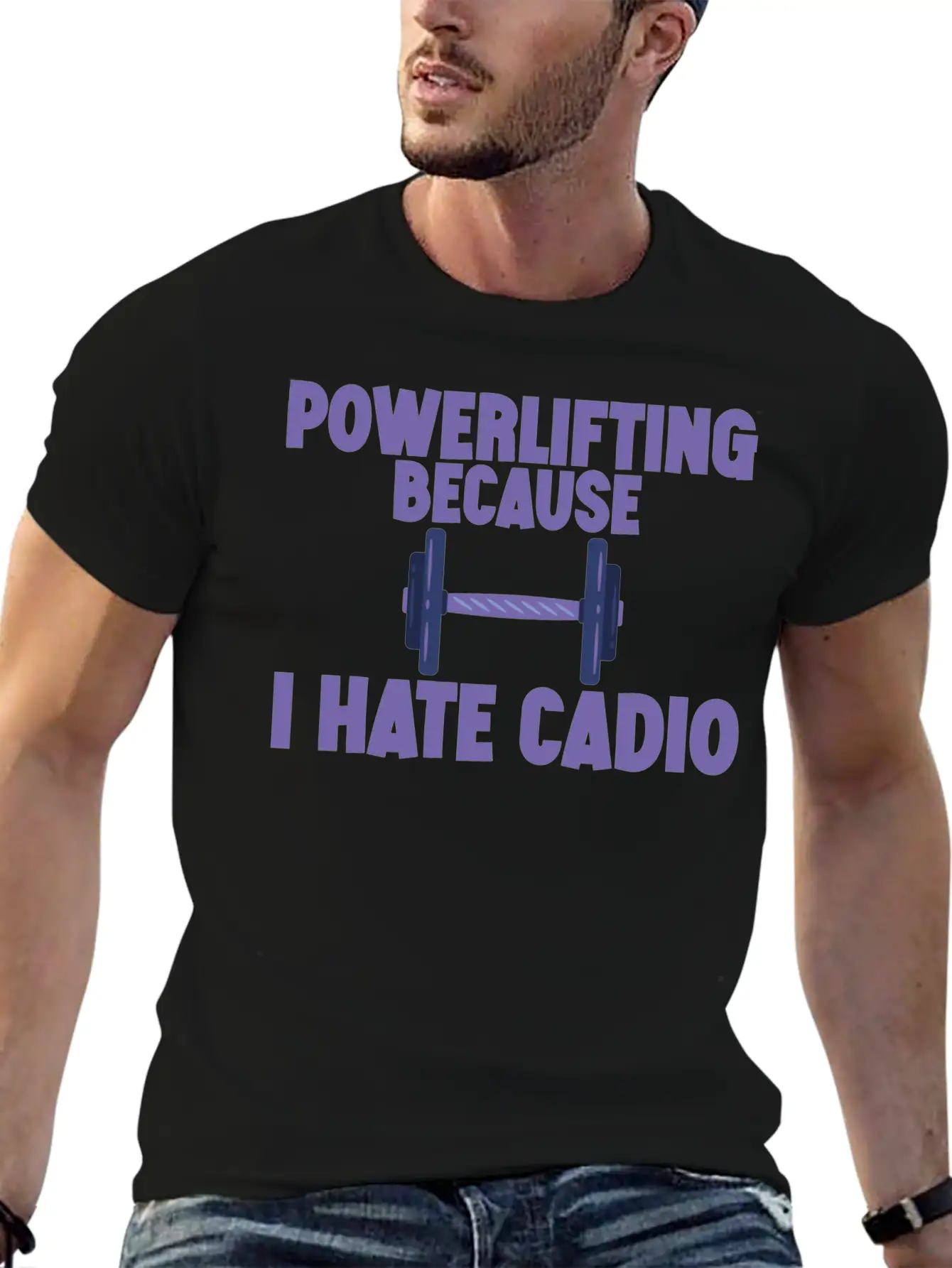 Powerlifting Because I Hate Cardio 2 Essential Cotton Tee For Daily Outfits – Unisex Style