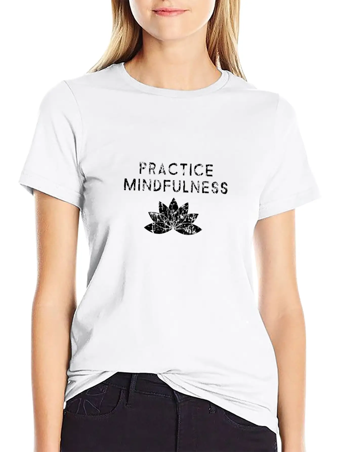 Practice Mindfulness With Lotus Flower Meditation Unisex Casual T-Shirt – Clean Design For Daily Comfort