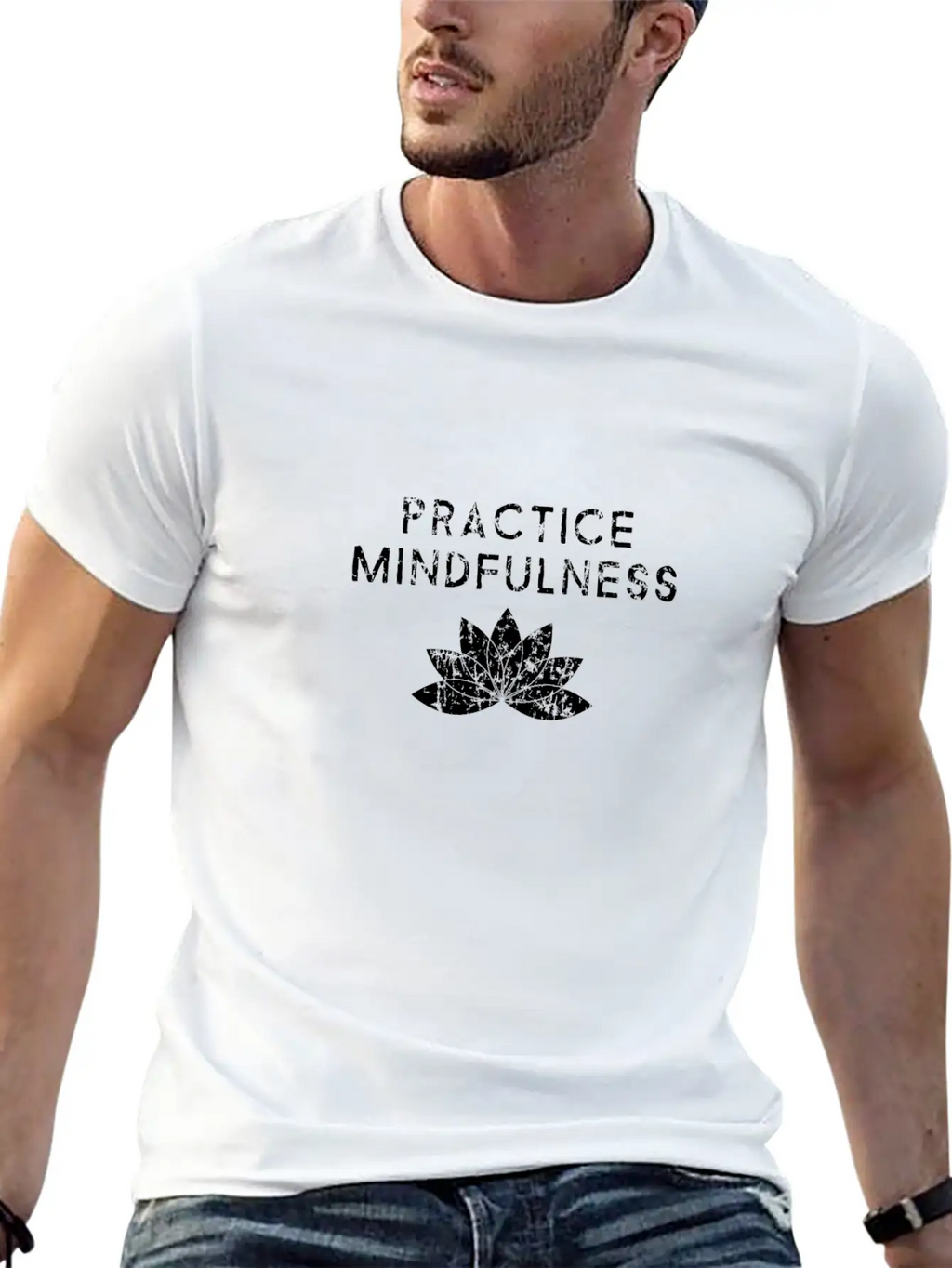 Practice Mindfulness With Lotus Flower Meditation Unisex Casual T-Shirt – Clean Design For Daily Comfort