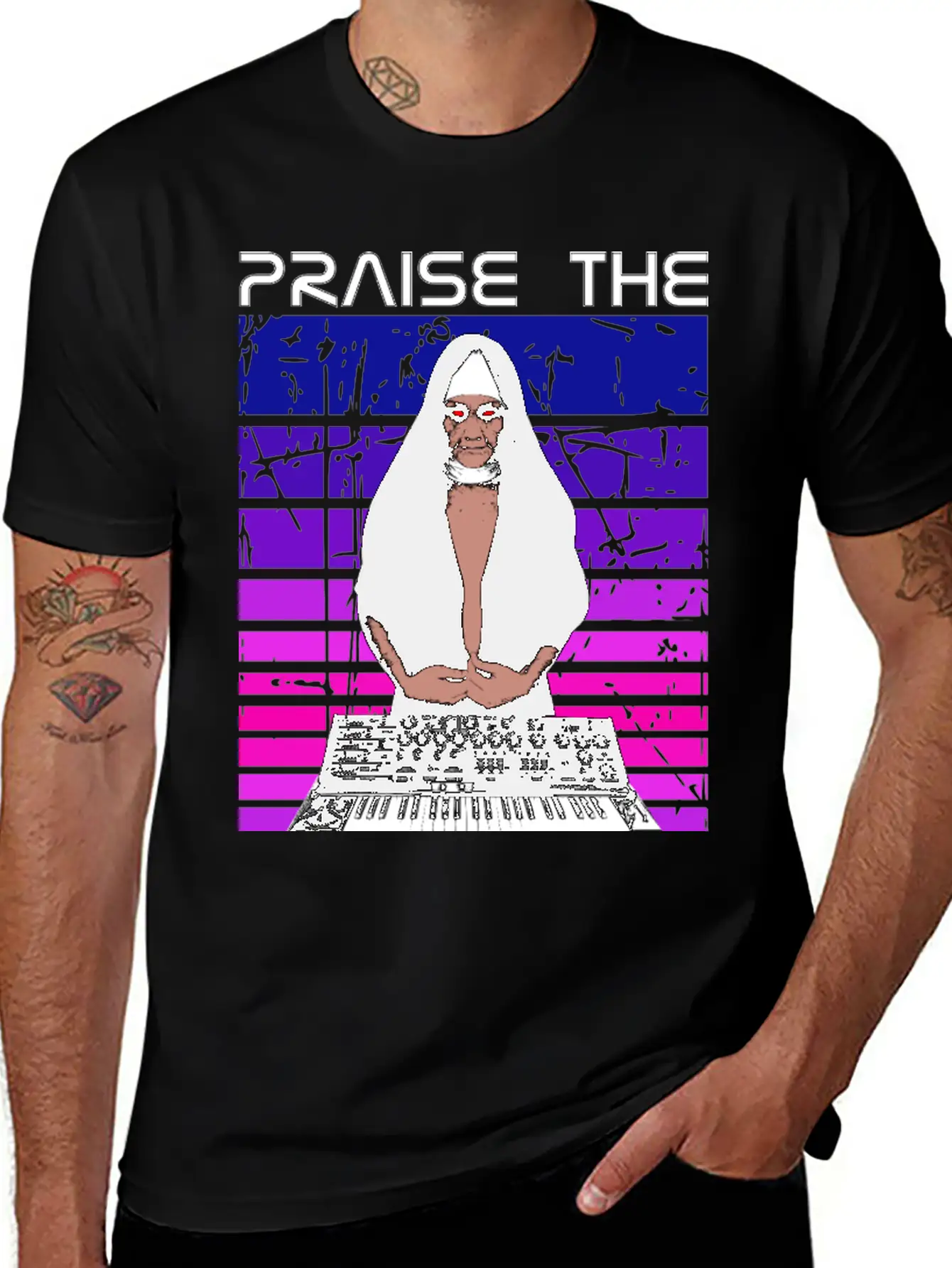 Praise The Synthesizer Basic Graphic T-Shirt – Daily Comfort In Soft Cotton