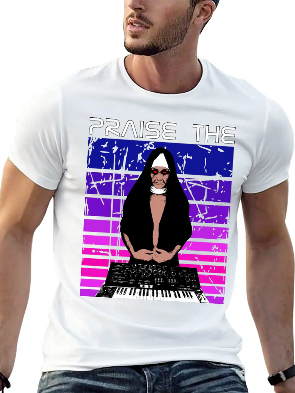 Praise The Synthesizer Basic Graphic T-Shirt – Daily Comfort In Soft Cotton