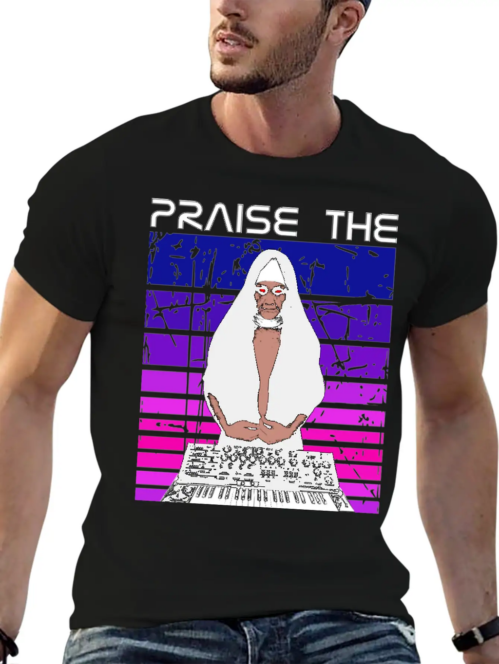 Praise The Synthesizer Basic Graphic T-Shirt – Daily Comfort In Soft Cotton