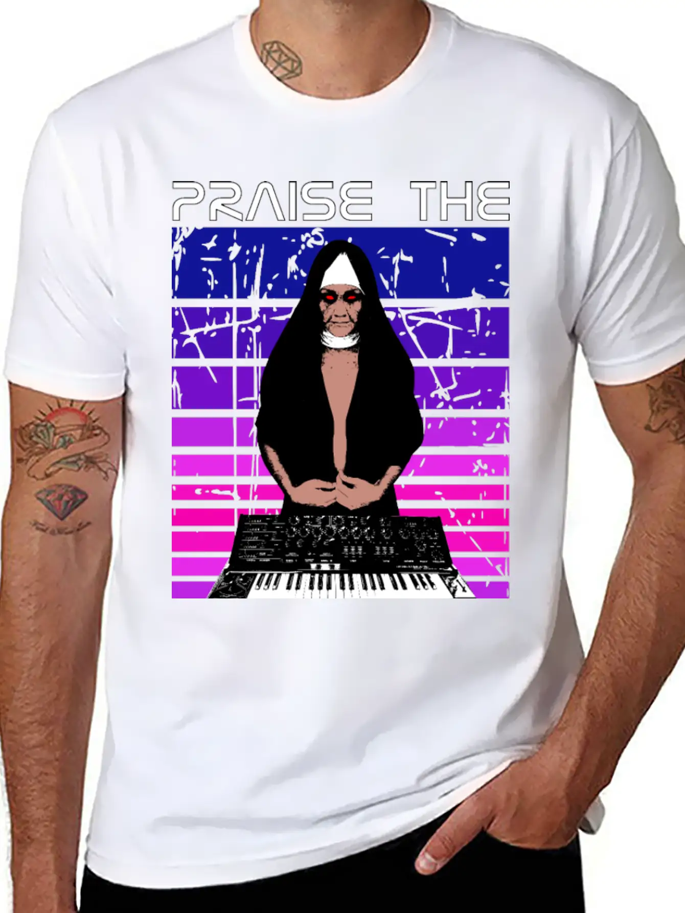 Praise The Synthesizer Basic Graphic T-Shirt – Daily Comfort In Soft Cotton