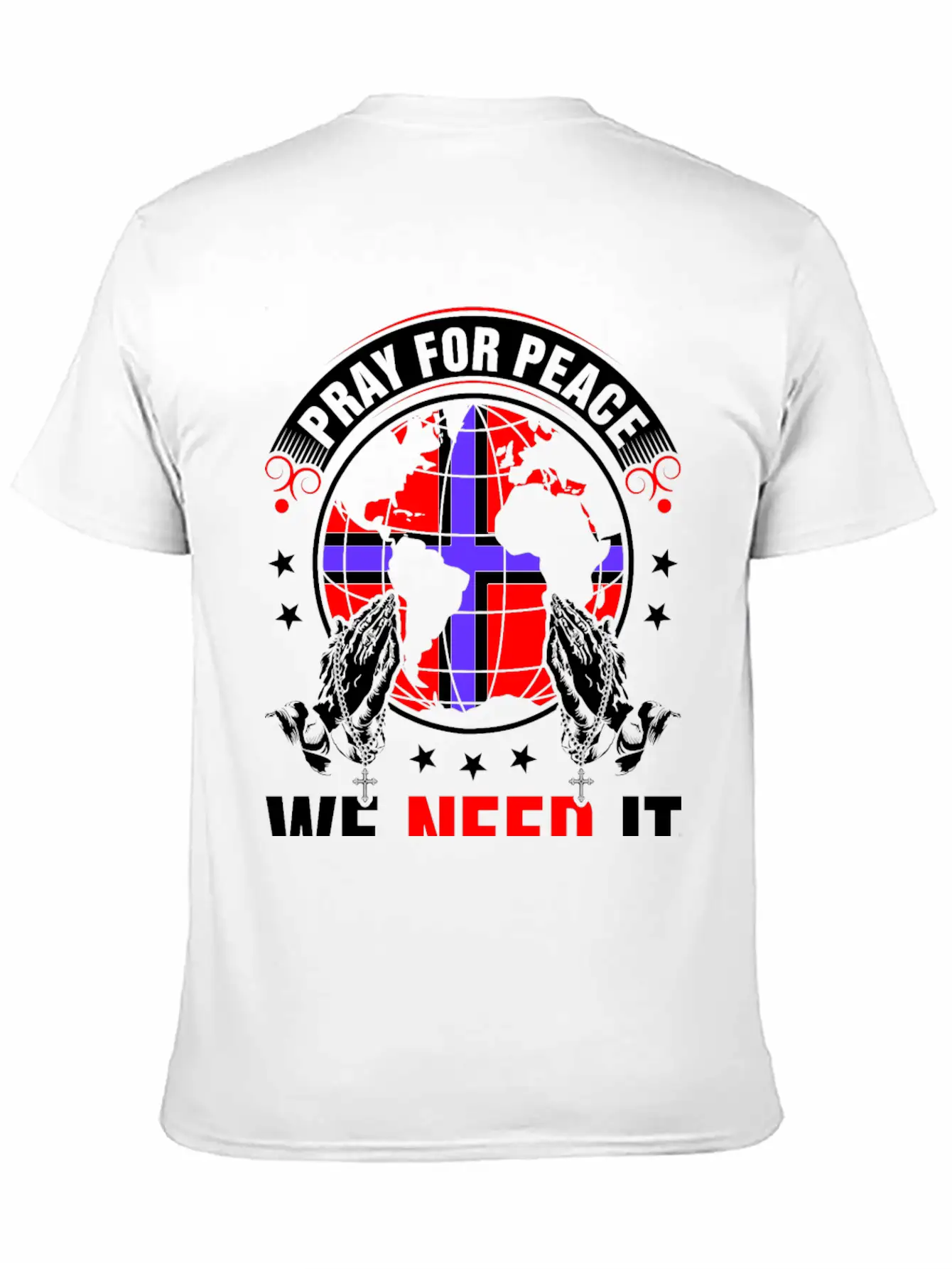 Pray For Peace Norwegian We Need It Tshirt Unisex Casual T-Shirt – Clean Design For Daily Comfort