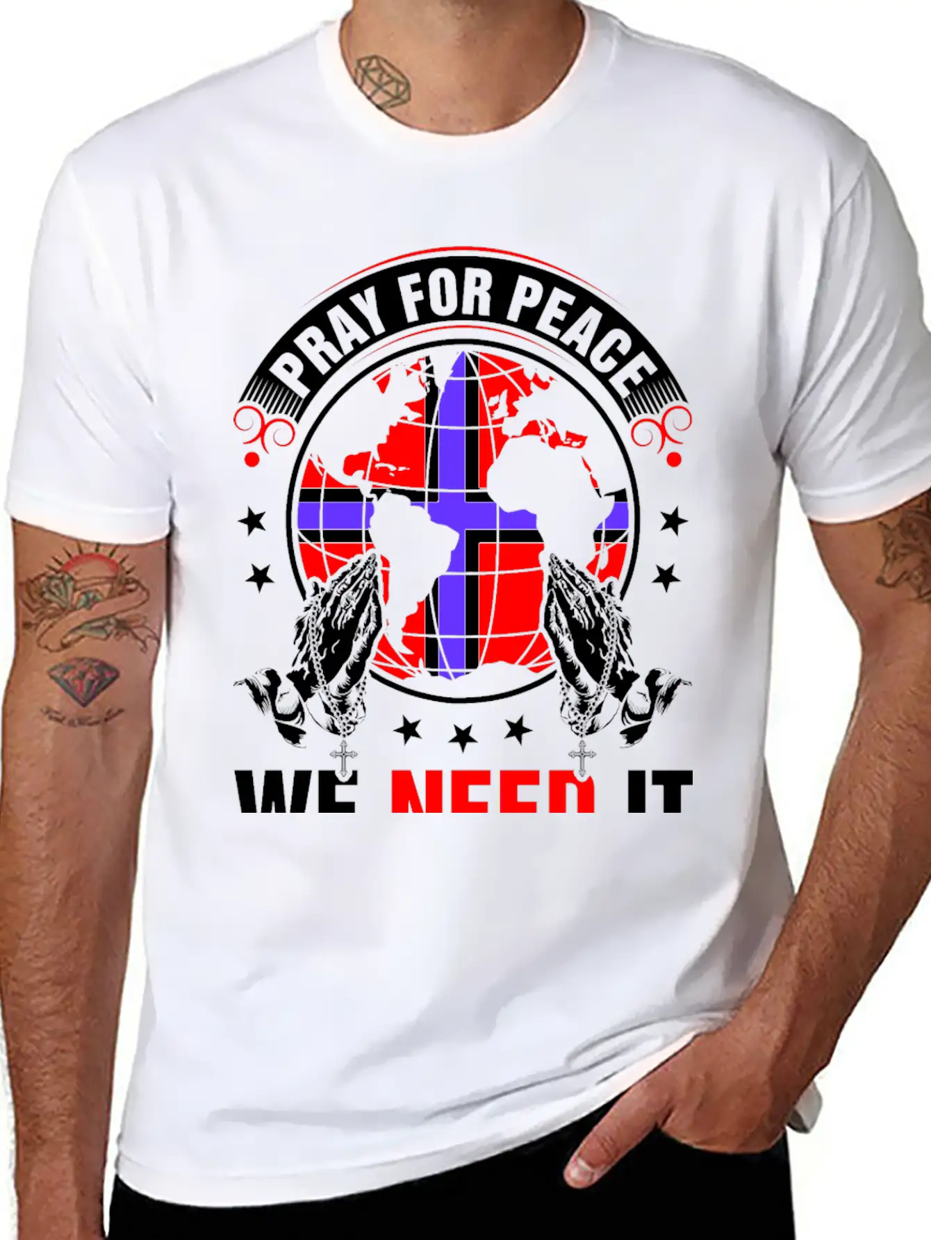 Pray For Peace Norwegian We Need It Tshirt Unisex Casual T-Shirt – Clean Design For Daily Comfort