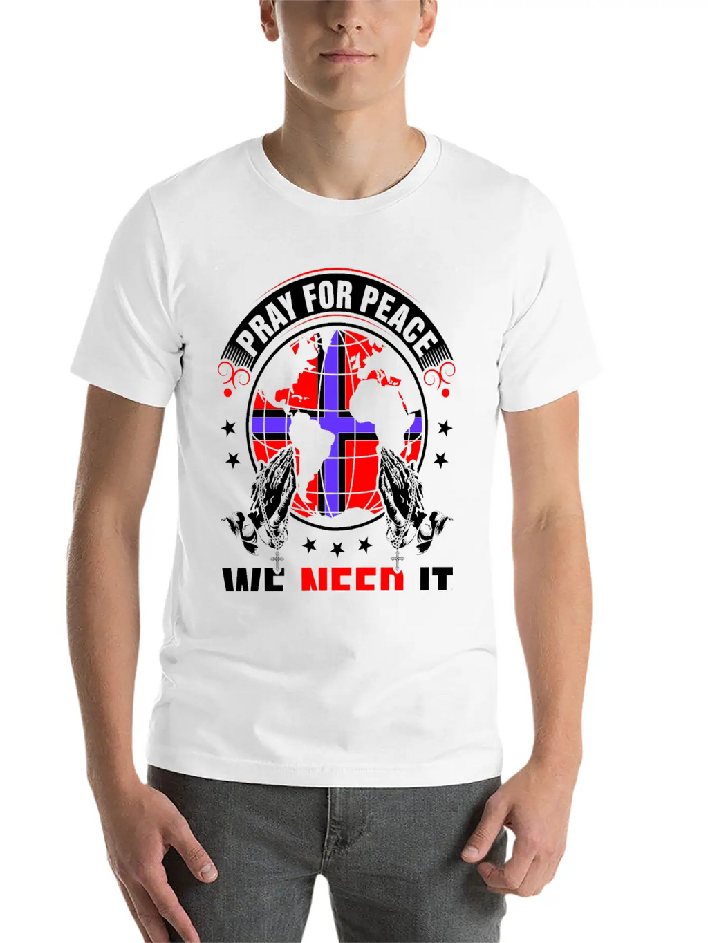 Pray For Peace Norwegian We Need It Tshirt Unisex Casual T-Shirt – Clean Design For Daily Comfort