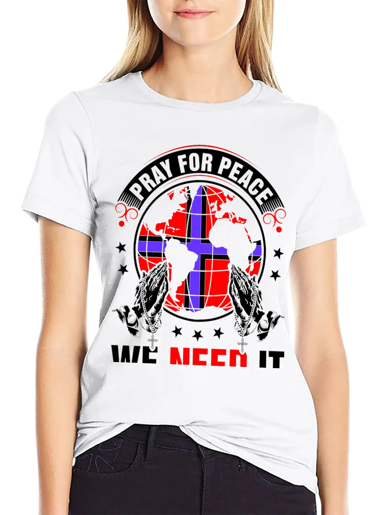 Pray For Peace Norwegian We Need It Tshirt Unisex Casual T-Shirt – Clean Design For Daily Comfort