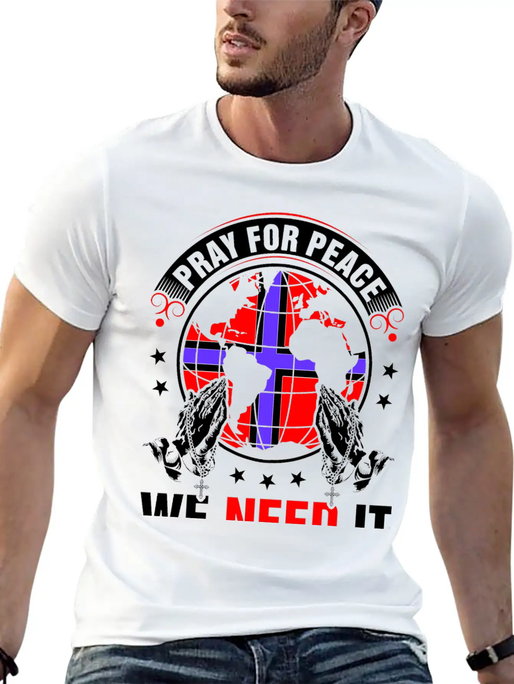 Pray For Peace Norwegian We Need It Tshirt Unisex Casual T-Shirt – Clean Design For Daily Comfort