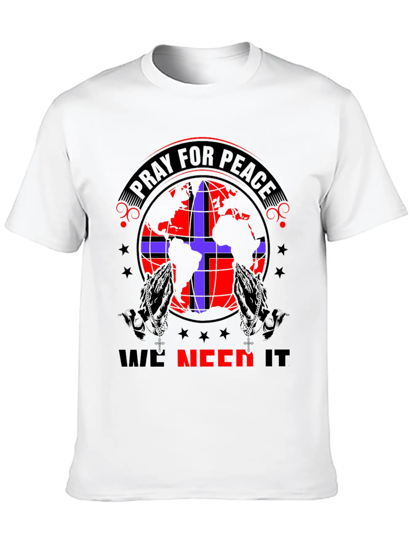 Pray For Peace Norwegian We Need It Tshirt Unisex Casual T-Shirt – Clean Design For Daily Comfort