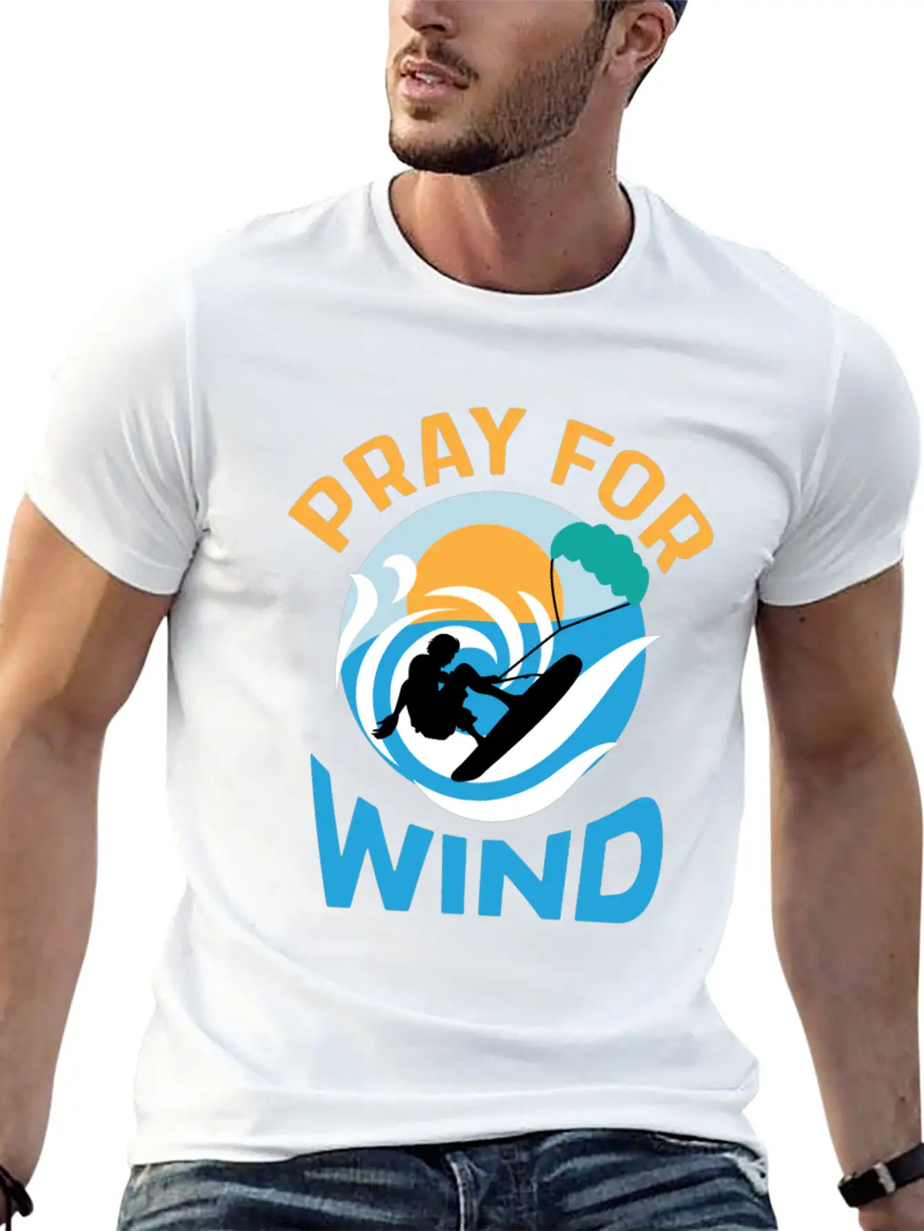 Pray For Wind Hobbyist Gift Basic Graphic T-Shirt – Daily Comfort In Soft Cotton