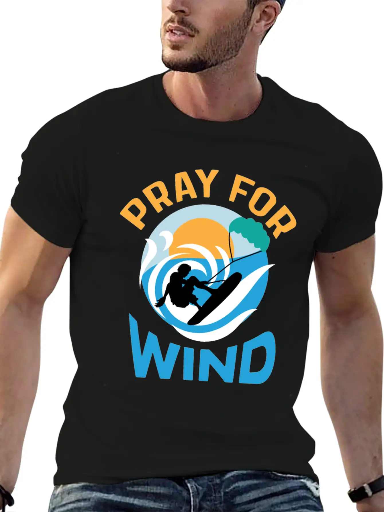 Pray For Wind Hobbyist Gift Basic Graphic T-Shirt – Daily Comfort In Soft Cotton