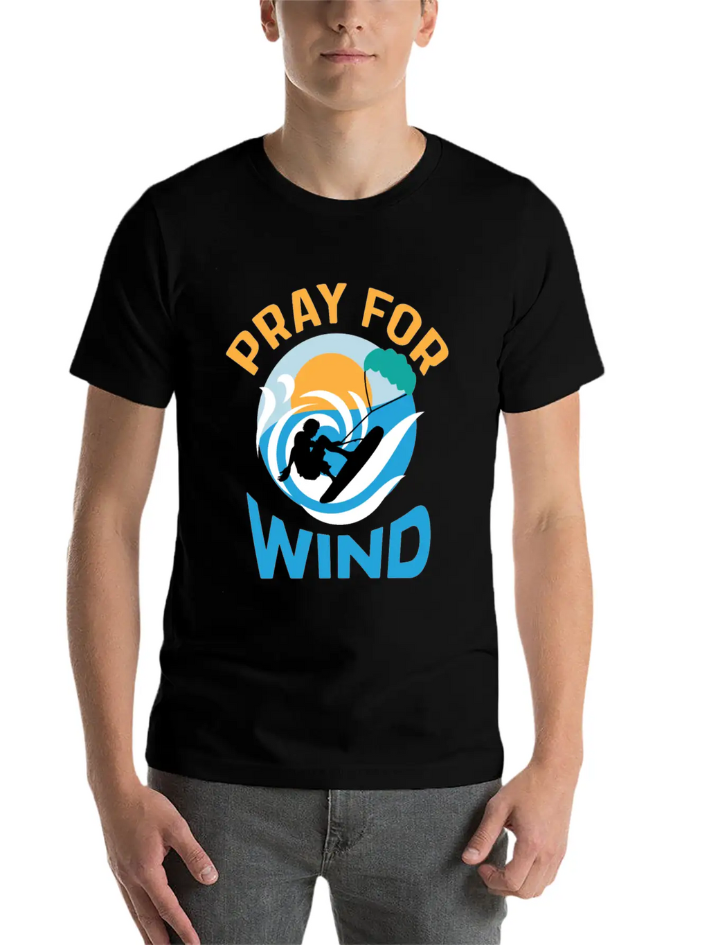 Pray For Wind Hobbyist Gift Basic Graphic T-Shirt – Daily Comfort In Soft Cotton