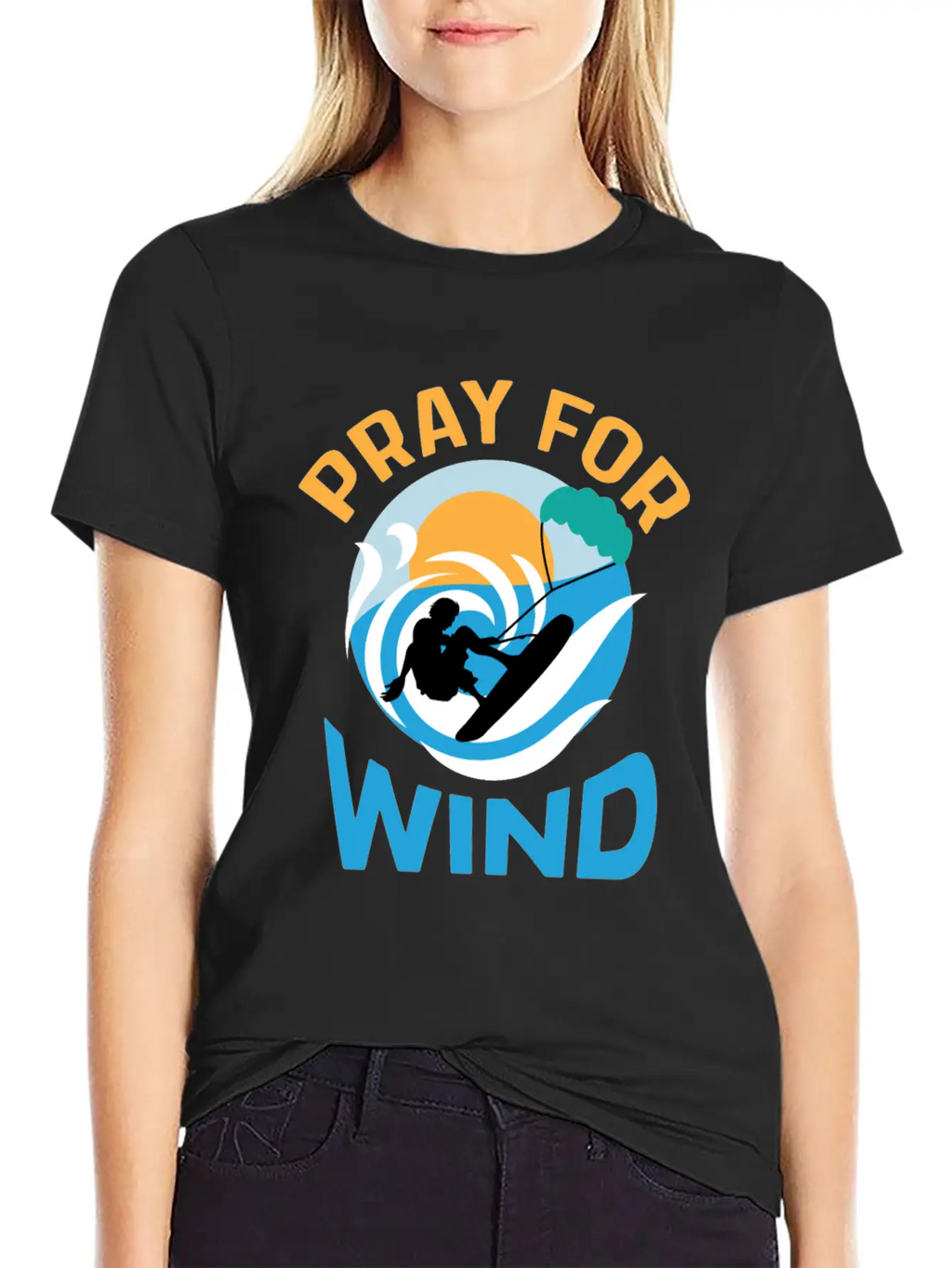 Pray For Wind Hobbyist Gift Basic Graphic T-Shirt – Daily Comfort In Soft Cotton