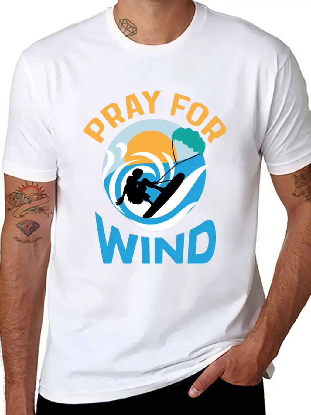 Pray For Wind Hobbyist Gift Basic Graphic T-Shirt – Daily Comfort In Soft Cotton