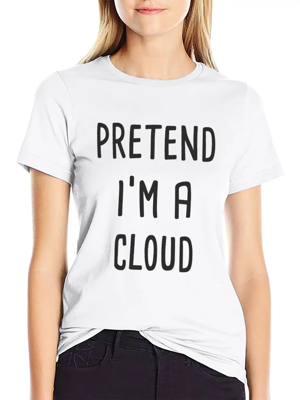 Pretend I'm A Cloud Breathable Graphic T-Shirt – Perfect For Casual Days