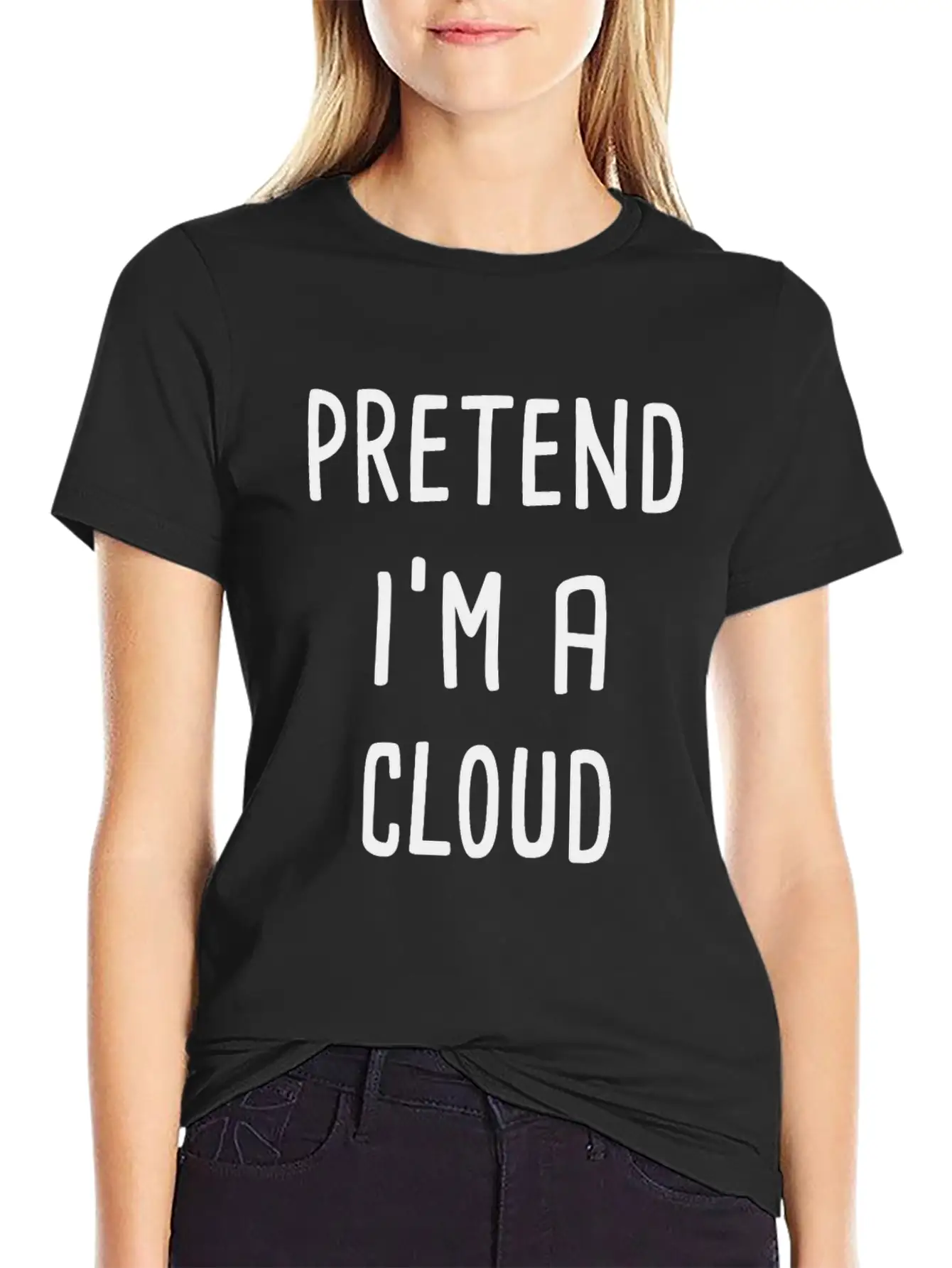 Pretend I'm A Cloud Breathable Graphic T-Shirt – Perfect For Casual Days