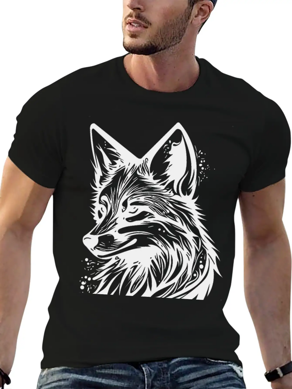 Pretty Fox Portrait Tattoo Ink Classic Cotton Tee – Unisex Comfort For Any Season