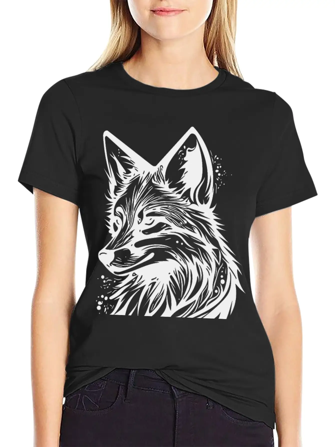 Pretty Fox Portrait Tattoo Ink Classic Cotton Tee – Unisex Comfort For Any Season