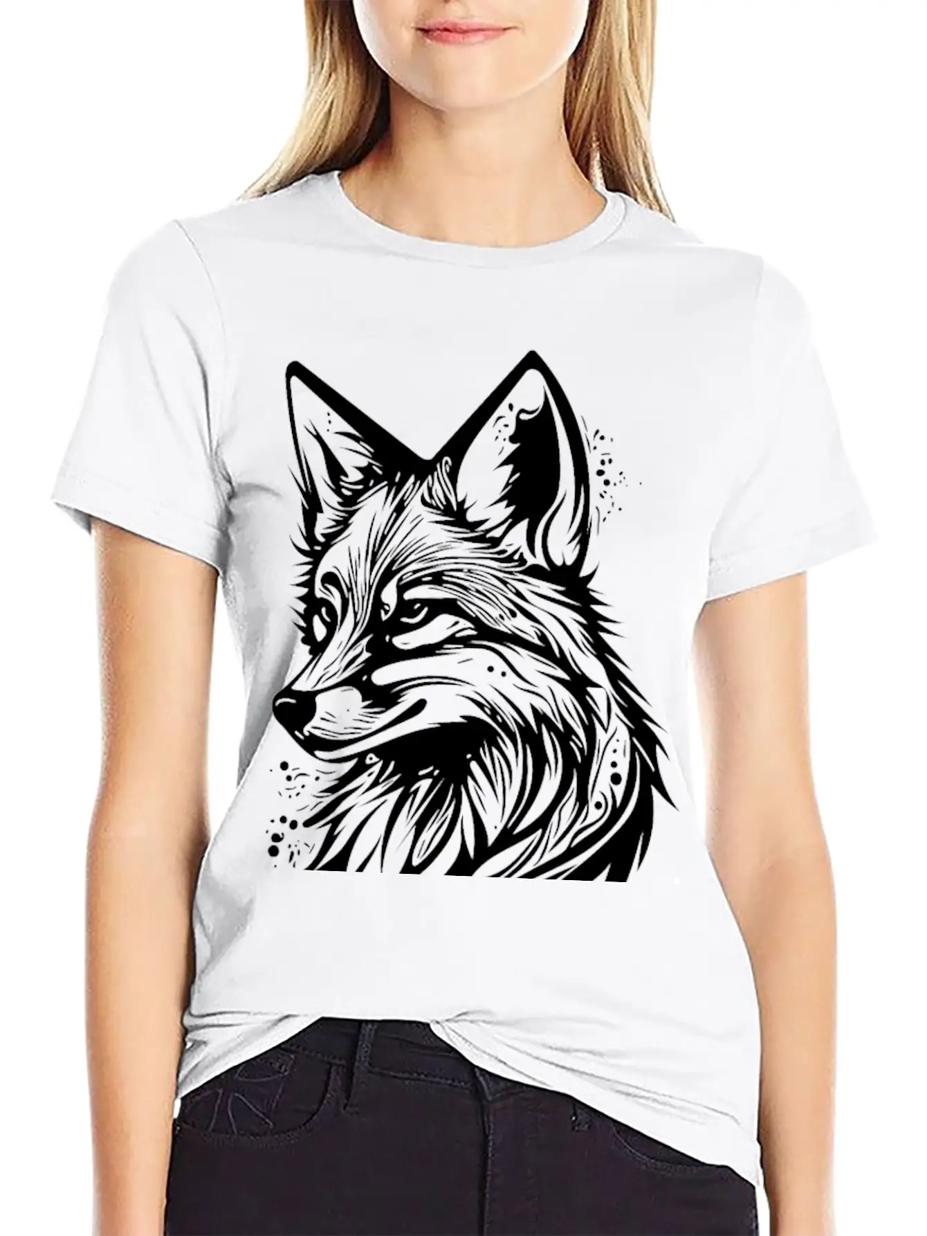Pretty Fox Portrait Tattoo Ink Classic Cotton Tee – Unisex Comfort For Any Season
