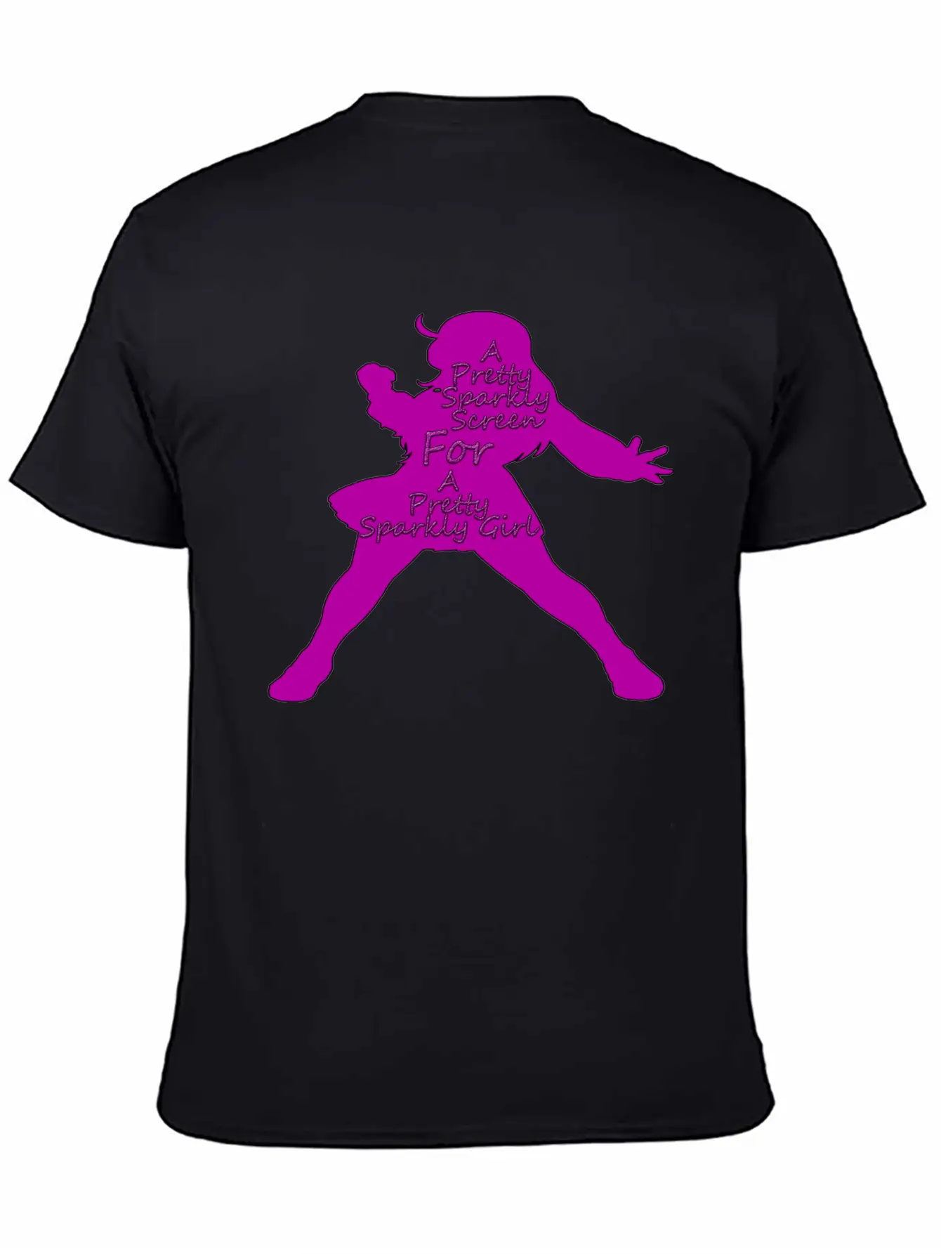 Pretty Sparkly Girl Logo Stylish Everyday T-Shirt – Unisex Basic Cotton Tee