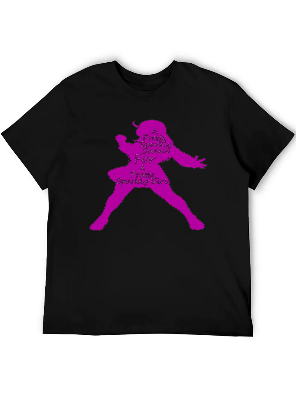 Pretty Sparkly Girl Logo Stylish Everyday T-Shirt – Unisex Basic Cotton Tee