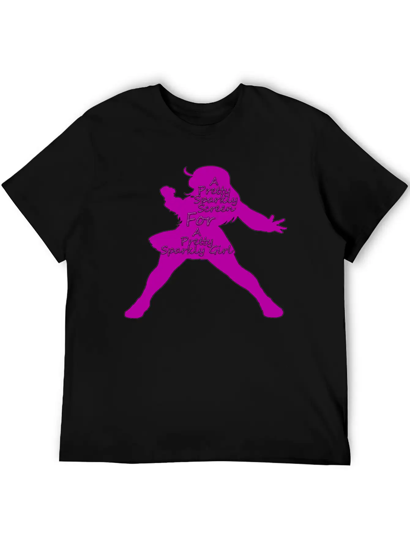Pretty Sparkly Girl Logo Stylish Everyday T-Shirt – Unisex Basic Cotton Tee
