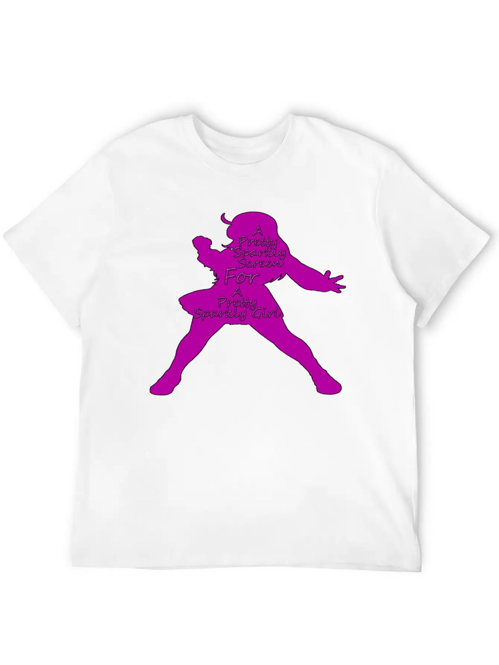 Pretty Sparkly Girl Logo Stylish Everyday T-Shirt – Unisex Basic Cotton Tee