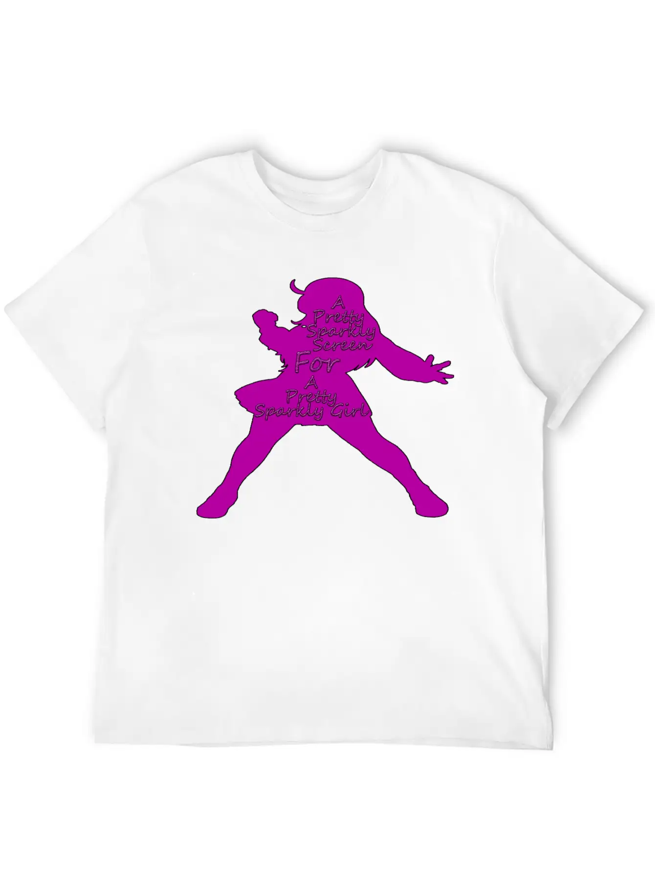 Pretty Sparkly Girl Logo Stylish Everyday T-Shirt – Unisex Basic Cotton Tee