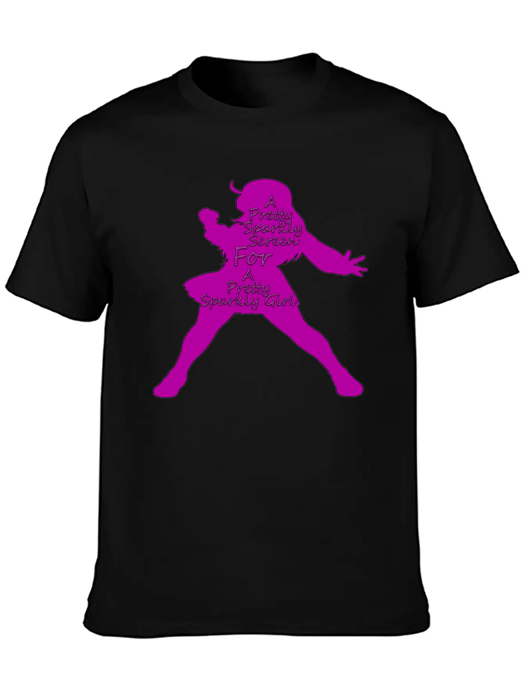 Pretty Sparkly Girl Logo Stylish Everyday T-Shirt – Unisex Basic Cotton Tee