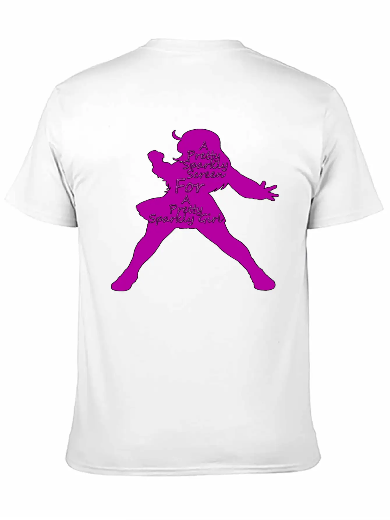 Pretty Sparkly Girl Logo Stylish Everyday T-Shirt – Unisex Basic Cotton Tee