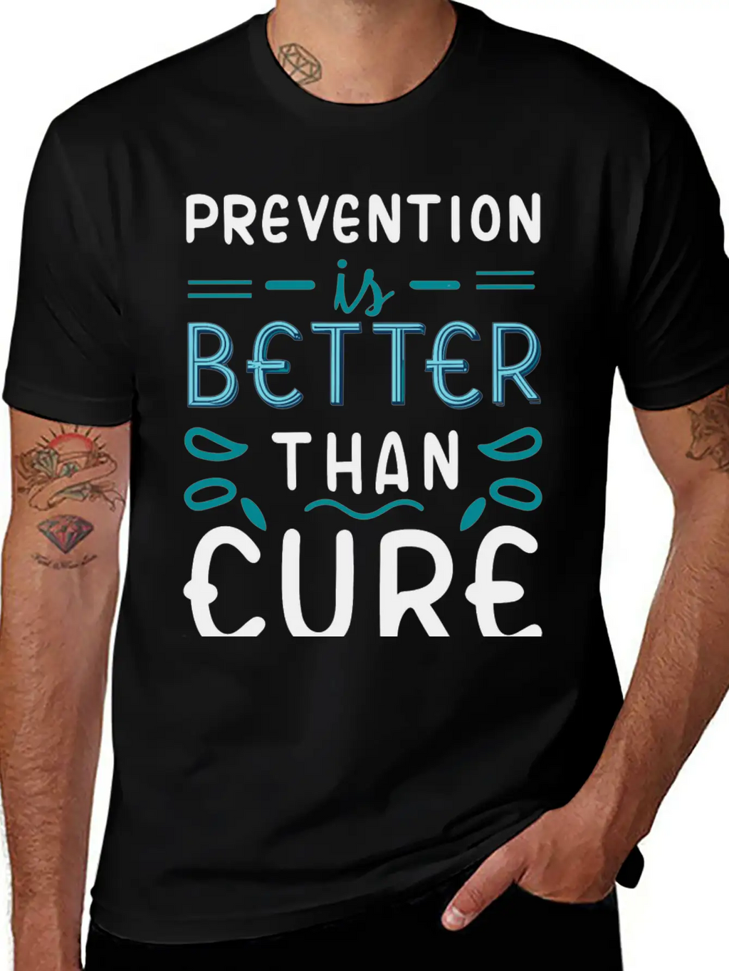 Prevention Is Better Than Cure Relaxed Everyday Tee – Lightweight And Durable Cotton