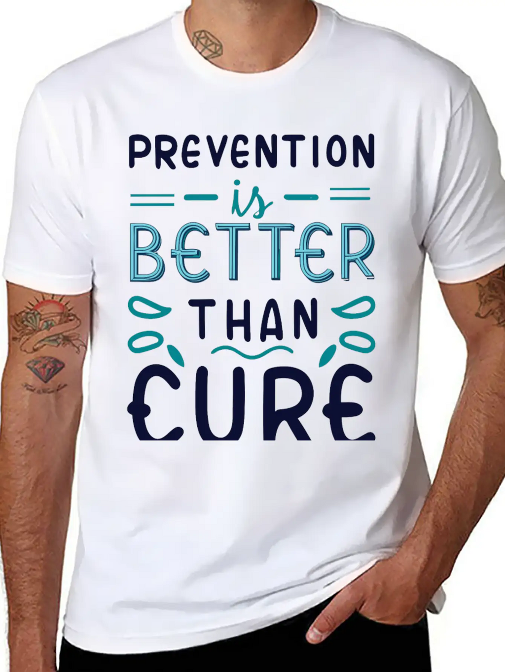 Prevention Is Better Than Cure Relaxed Everyday Tee – Lightweight And Durable Cotton