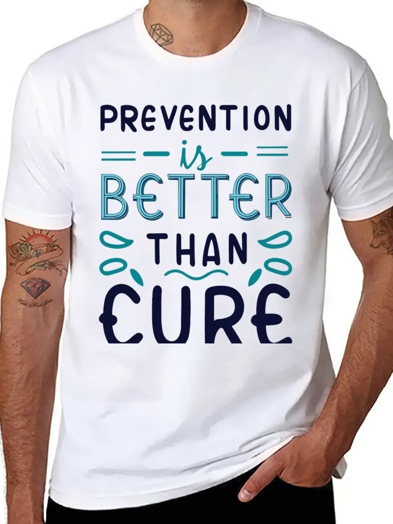 Prevention Is Better Than Cure Relaxed Everyday Tee – Lightweight And Durable Cotton