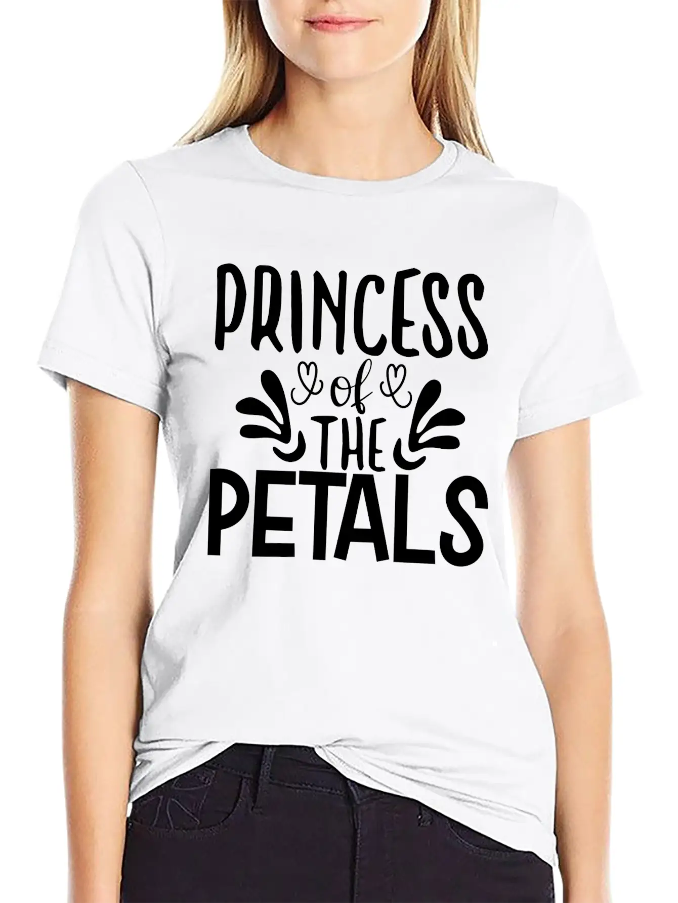 Princess Of The Petals Relaxed Everyday Tee – Lightweight And Durable Cotton