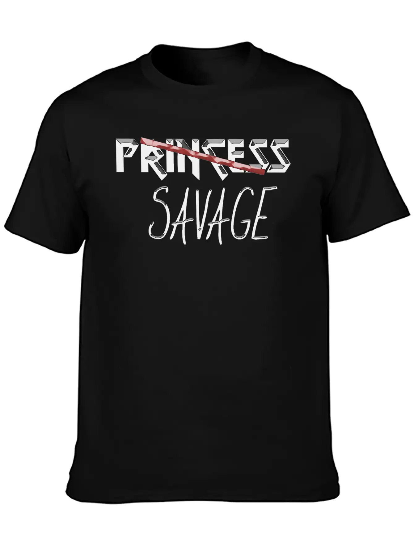 Princess Savage Timeless Short Sleeve Tee – Comfy And Minimalist Design